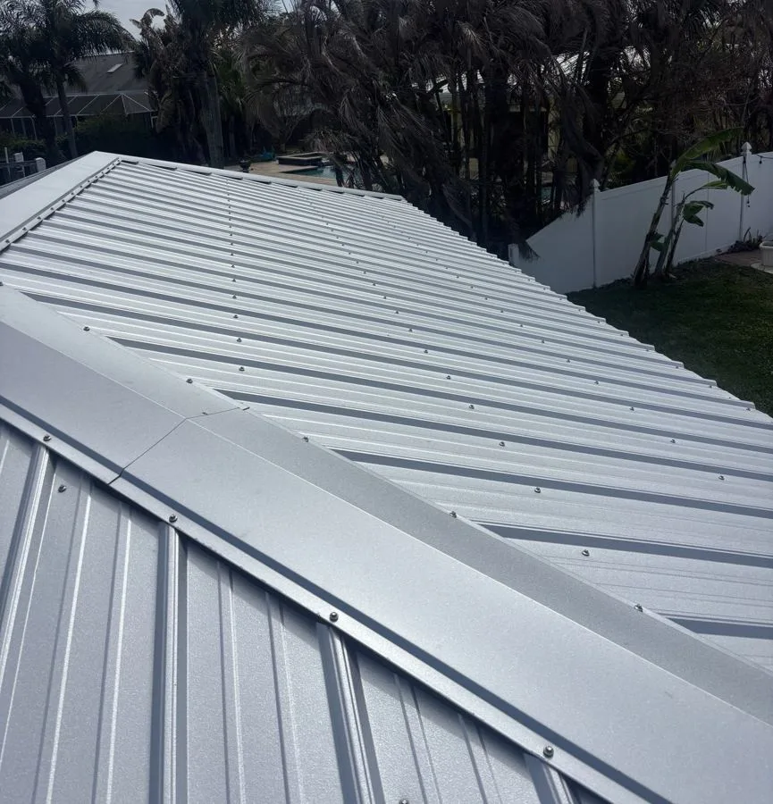 Metal Roof on the House and the Boat Dock in Cocoa Beach, FL by Hippo Roofing