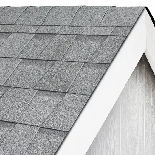 Cool Oyster shingles on a roof