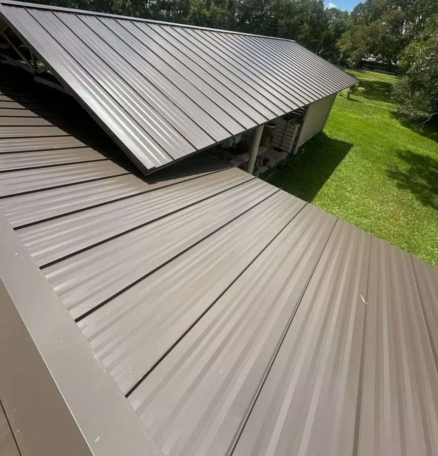 Standing Seam Metal Roof in Burnished Slate in Vero Beach, FL by Hippo Roofing
